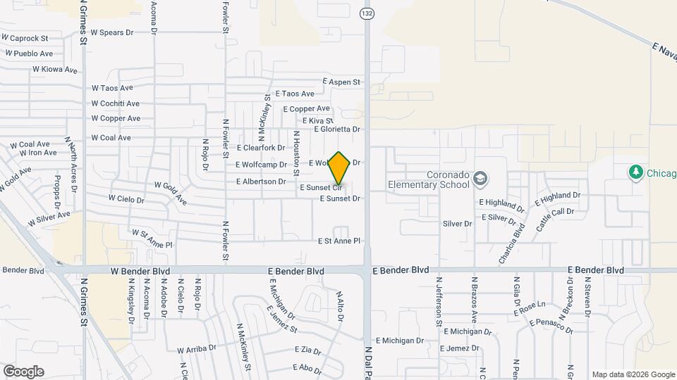 709 E Sunset Cir Map and Location Details