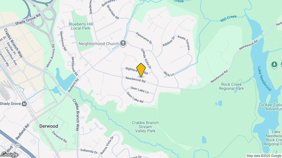 7209 Needwood Rd Map and Location Details