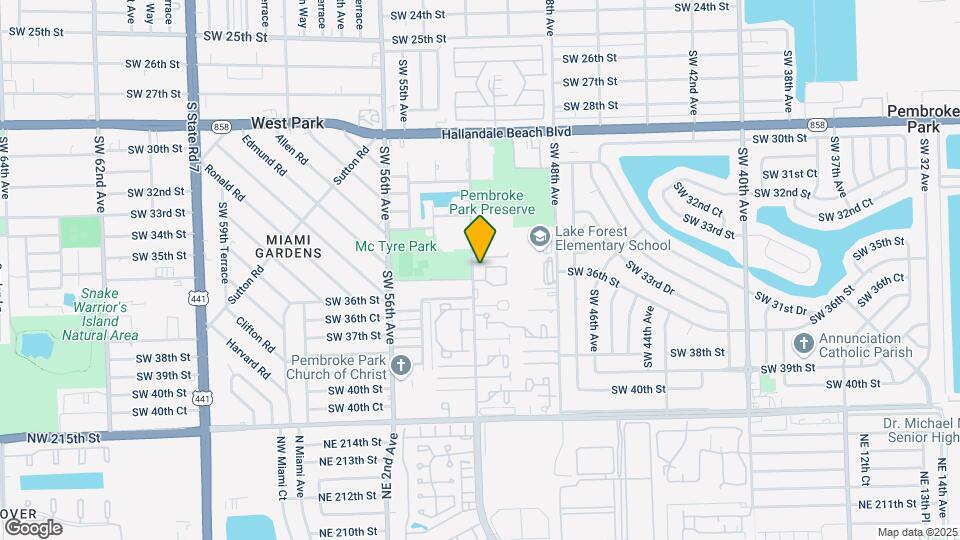 Pembroke Park Apartments Map and Location Details