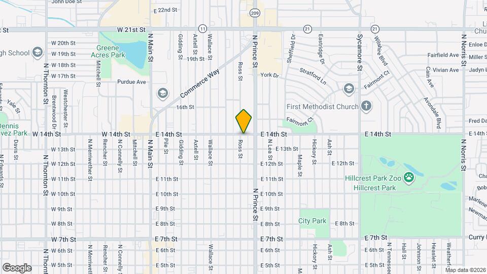 1321 Ross St Map and Location Details