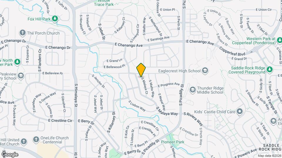 5127 S Malaya Ct Map and Location Details