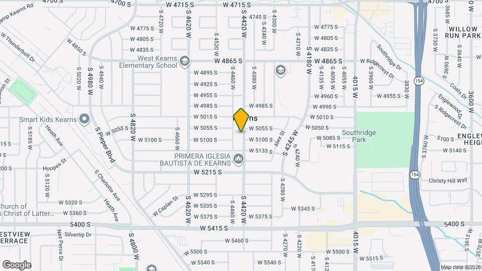 5080 S 4420 W Mapa y Detalles de la Ubicación