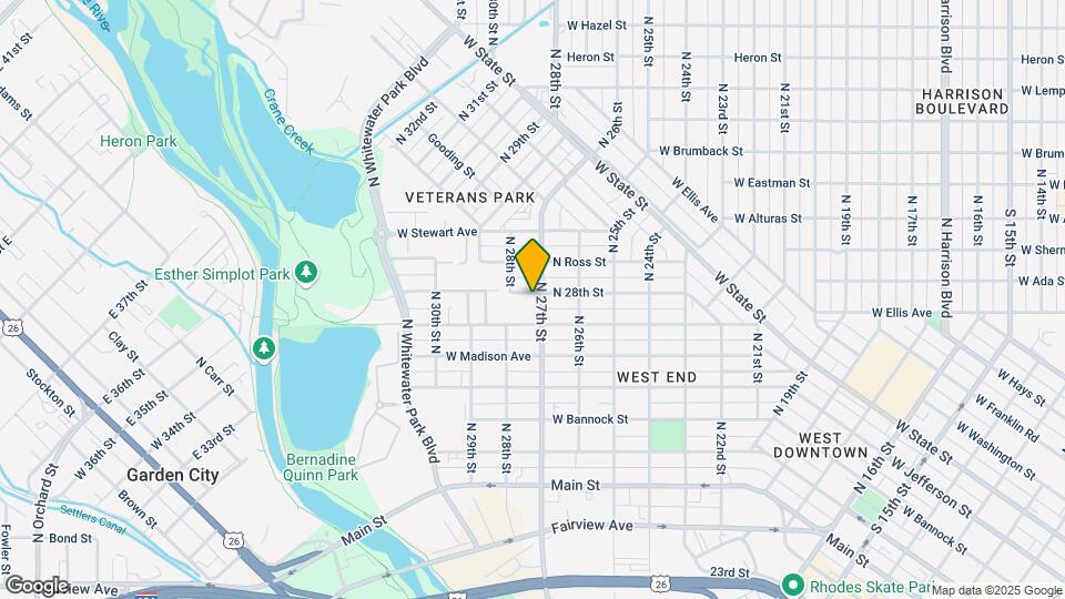 673 N 27th St Map and Location Details