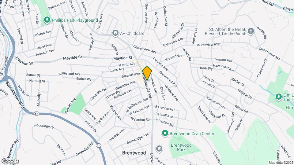 2929 Brownsville Rd Map and Location Details