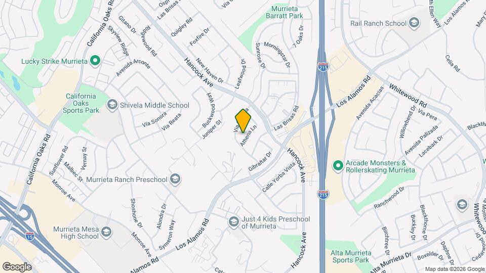 40025 Athena Ln Mapa y Detalles de la Ubicación