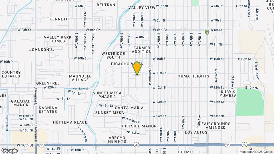 1127 S 13th Ave Map and Location Details