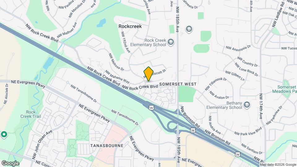 18950 NW Shadow Ln Map and Location Details