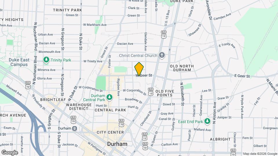 211 W Geer St Map and Location Details