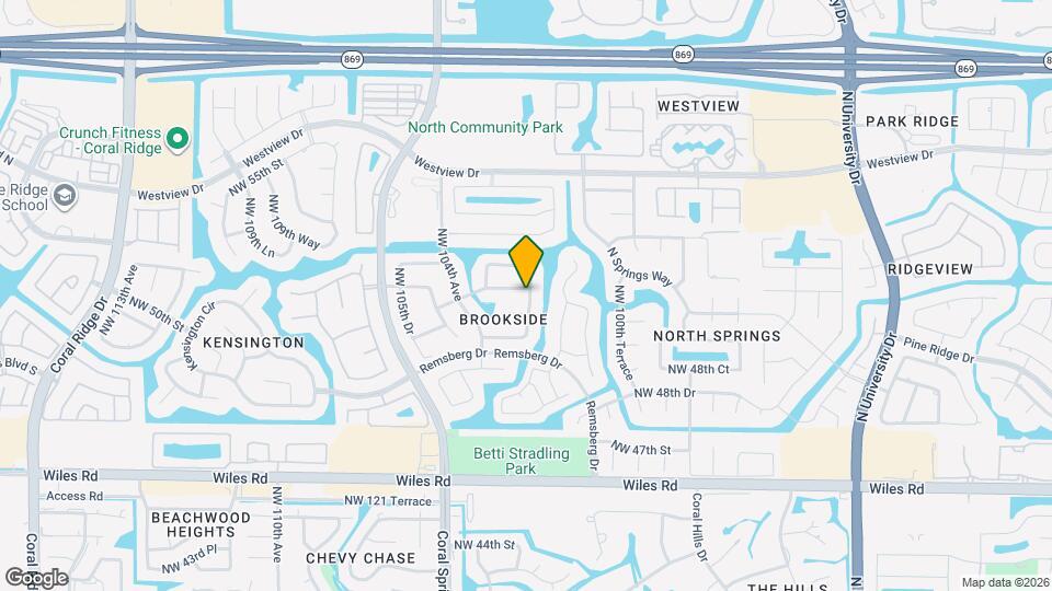10304 NW 50th Ct Map and Location Details