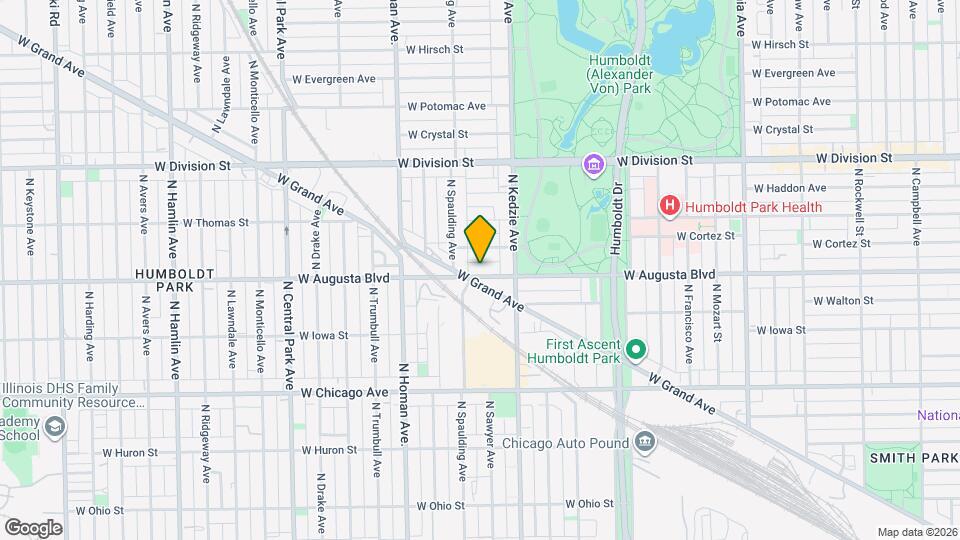 3236 W Augusta Blvd, Unit 1stFloor Map and Location Details