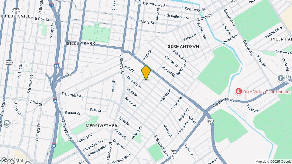 920 Ash St Map and Location Details