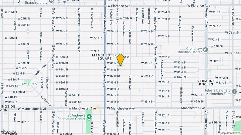 1649 1/2 W 81st St Map and Location Details