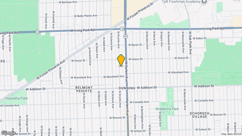 3737 N Oconto Ave Map and Location Details