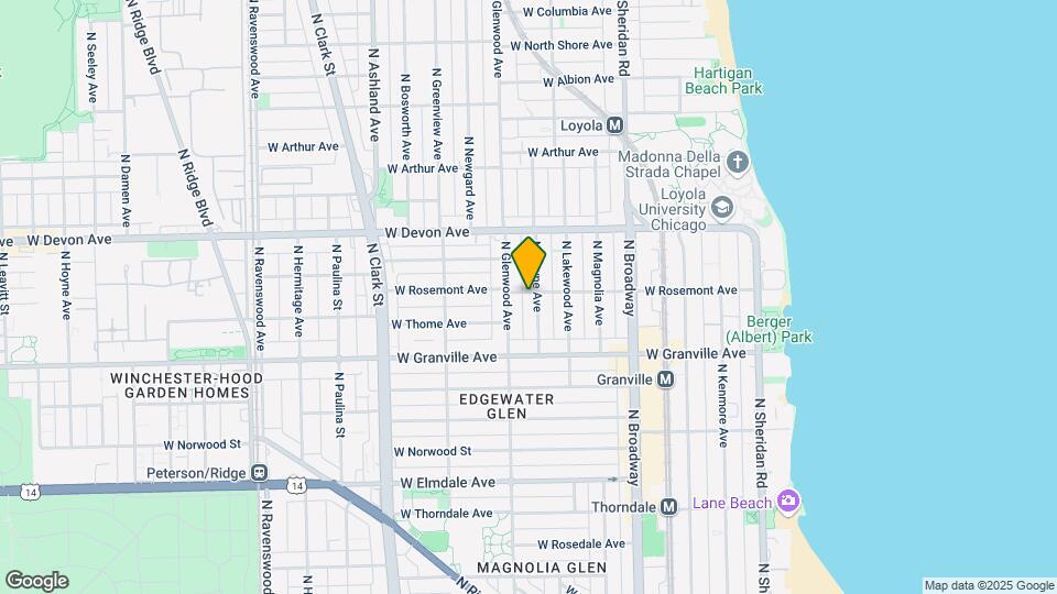 6256-6258 N Wayne Ave Map and Location Details