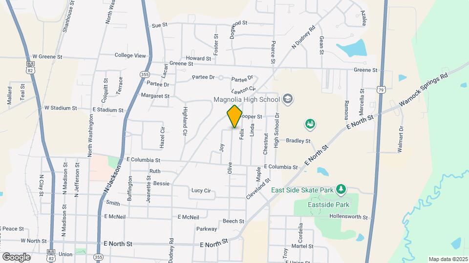 1142 Olive Map and Location Details