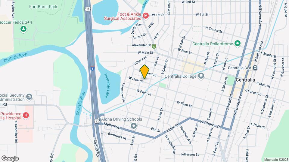 1115 W Pear St Map and Location Details