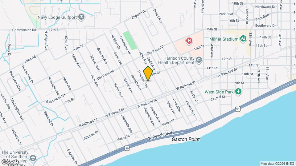 1106 Fournier Ave Map and Location Details