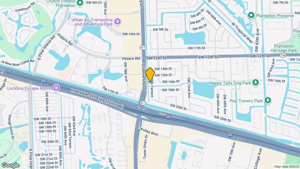 1701 SW 75th Terrace Map and Location Details