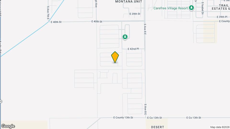 7718 E 43rd Ln Map and Location Details