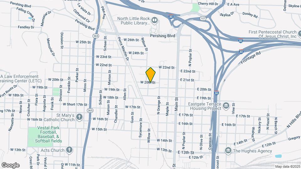 316 W 20th St Map and Location Details