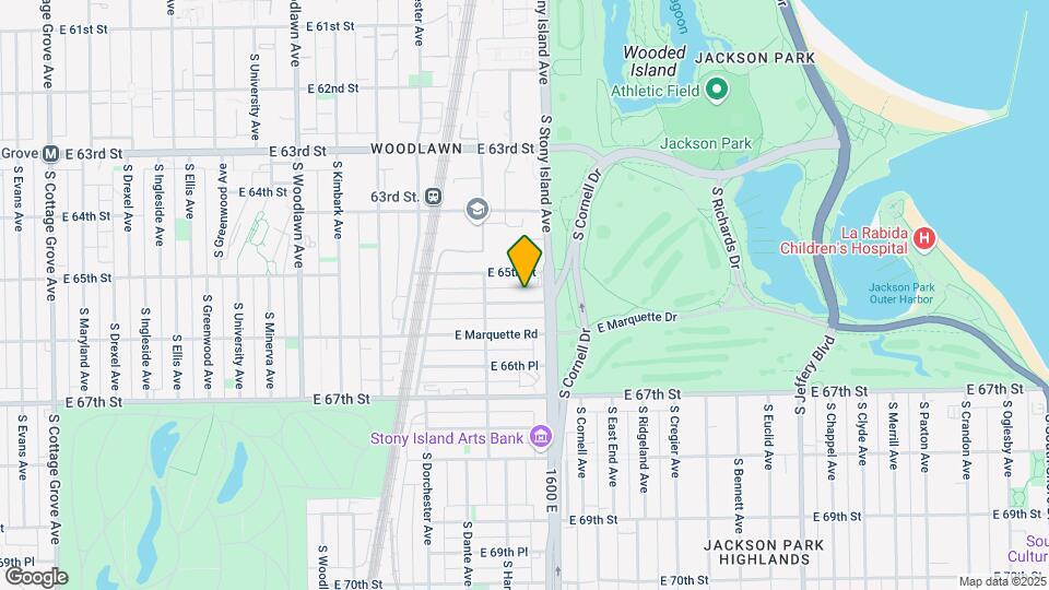 1538 E 65th Pl Map and Location Details
