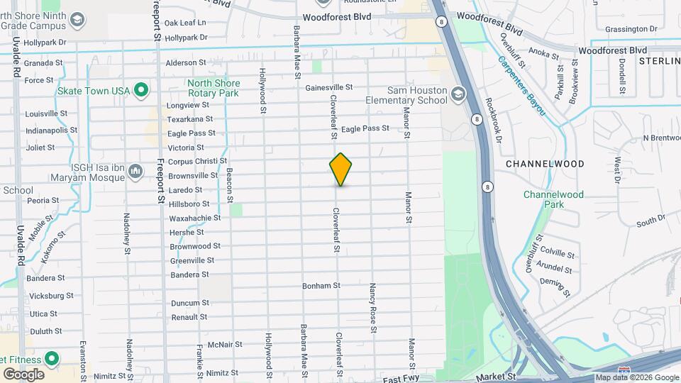 821 Cloverleaf St Map and Location Details