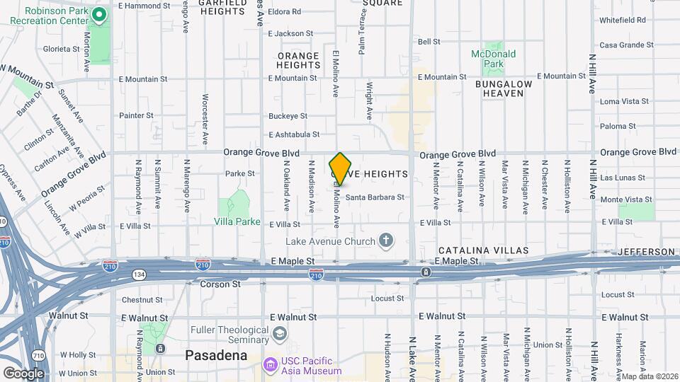 574 N El Molino Ave, Unit 574 Map and Location Details