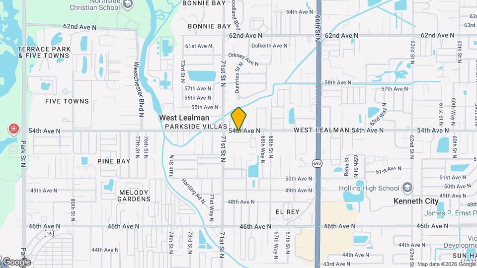 7018 54th Ave N Map and Location Details