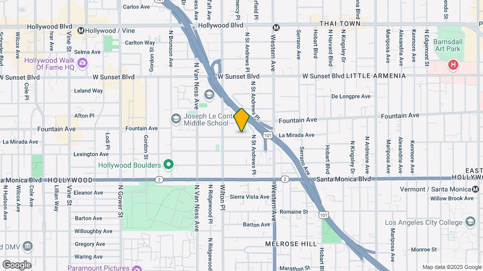 5631 La Mirada Ave Map and Location Details
