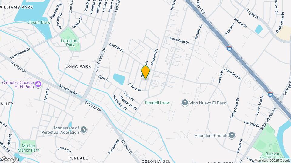 823 Montera Rd Map and Location Details