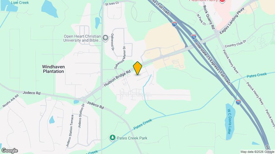 117 Hudson Bridge Terrace Map and Location Details