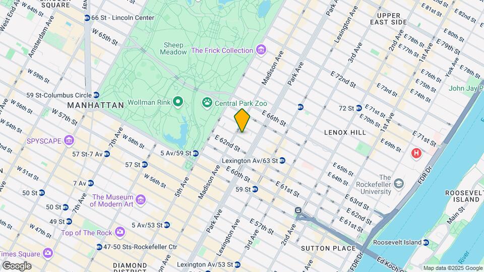 27 E 63rd St Map and Location Details