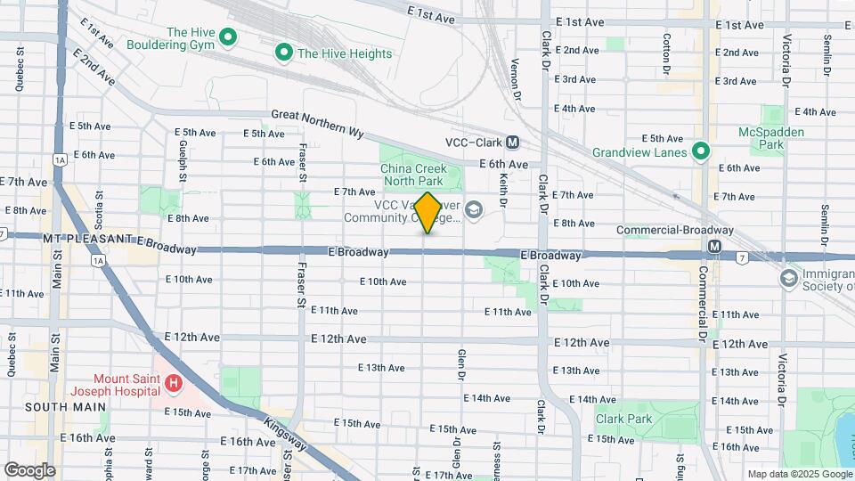 1005 E Broadway Map and Location Details