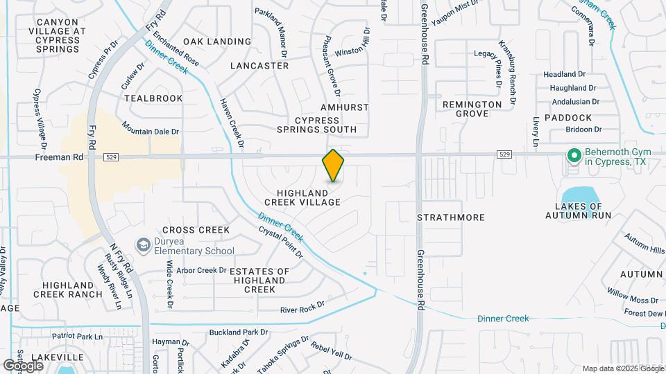 6923 Creek Village Dr Map and Location Details