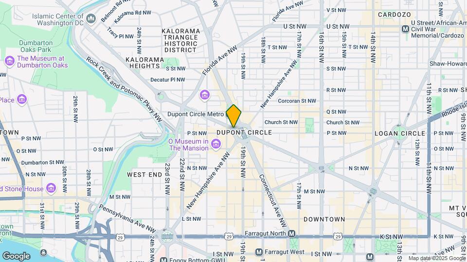 14 Dupont Cir NW Mapa y Detalles de la Ubicación