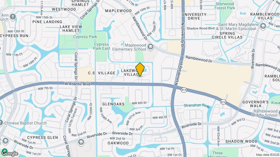 9981 W Atlantic Blvd Mapa y Detalles de la Ubicación