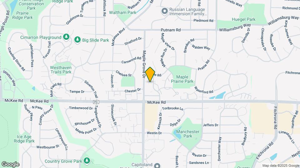 3016 Maple Valley Dr Map and Location Details