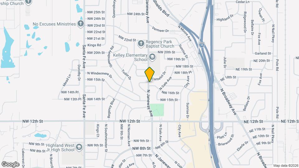 1700 N Janeway Ave Map and Location Details