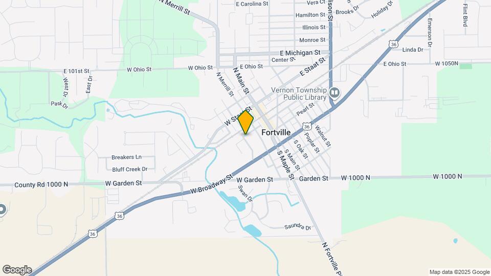 205 S McCarty St Map and Location Details