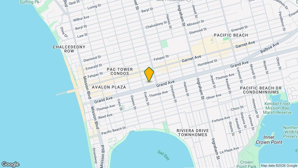 1236 Grand Ave Map and Location Details