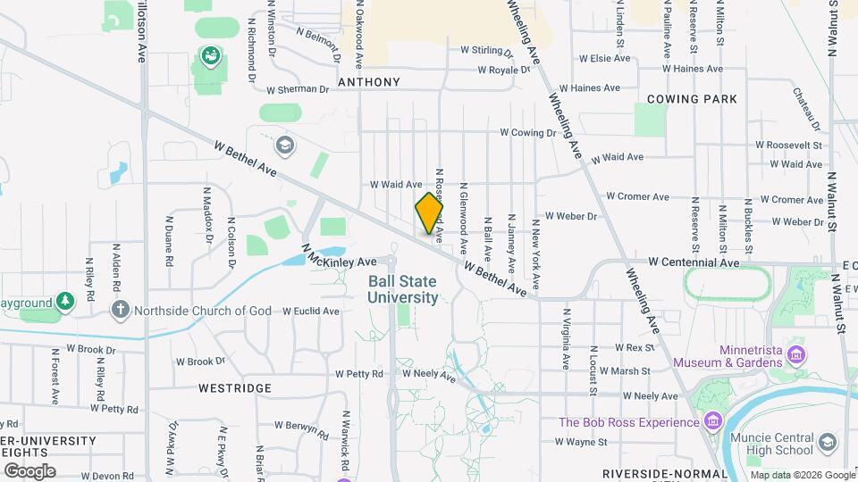 1708 W Bethel Ave Mapa y Detalles de la Ubicación