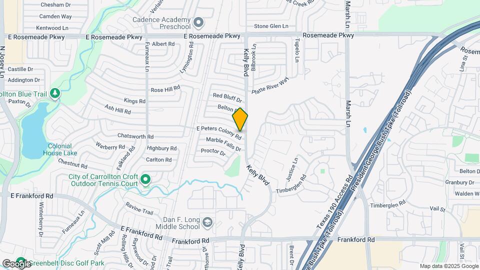 2235 E Peters Colony Rd Mapa y Detalles de la Ubicación