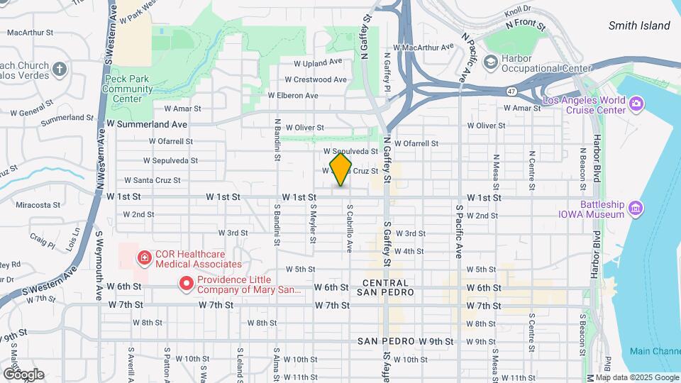 820 W 1st St Mapa y Detalles de la Ubicación