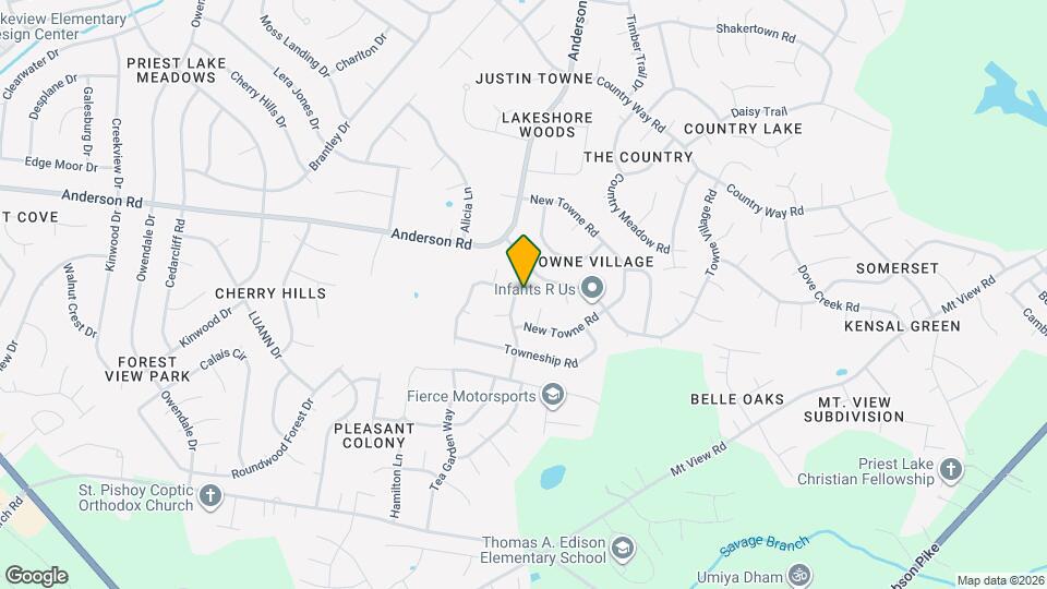 3012 Towne Valley Rd Map and Location Details