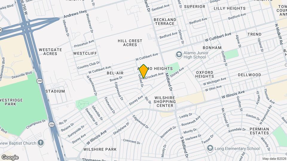 4525 Crockett Ave Map and Location Details