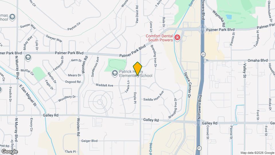 1317 Doyle Pl Map and Location Details