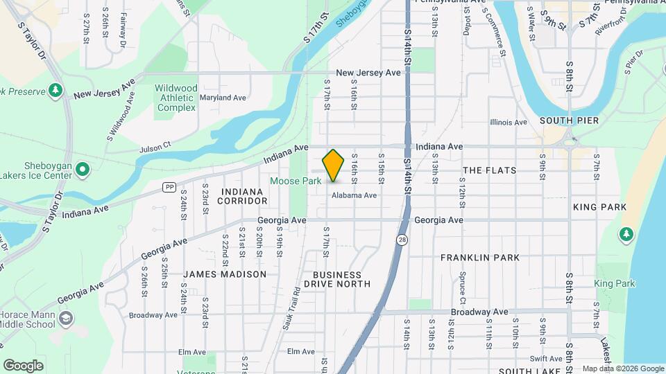 1223 S 17th St Map and Location Details