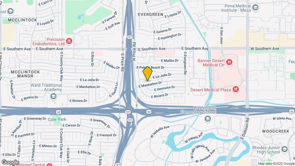 2328 E Manhatton Dr Map and Location Details