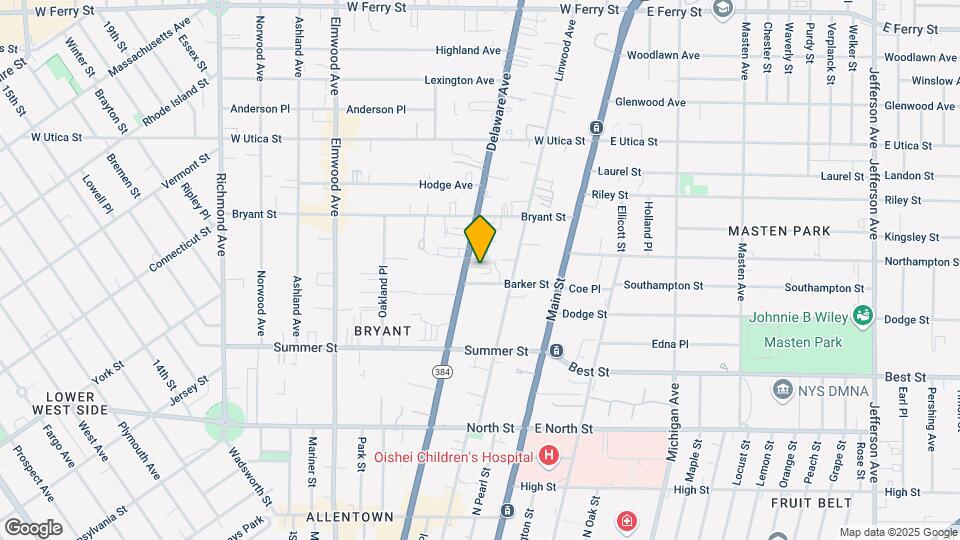 849 Delaware Ave Map and Location Details