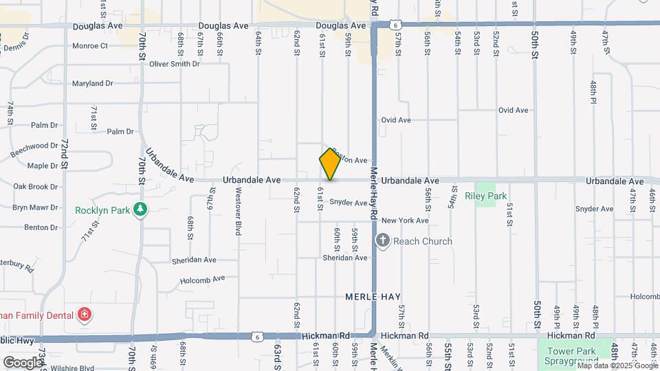 6038 Urbandale Ave Map and Location Details